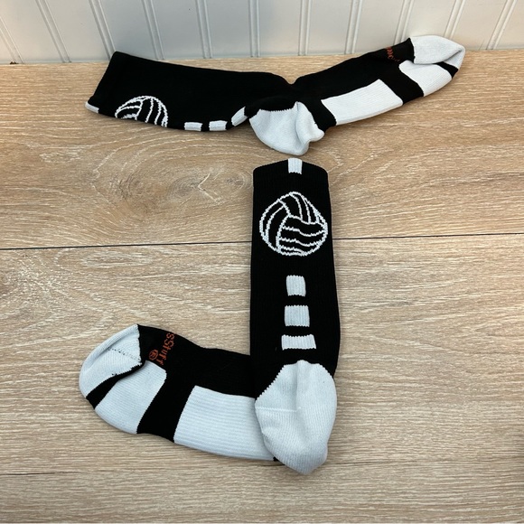 MadSportsStuff Volleyball Logo Crew Socks - 2 pairs - Picture 9 of 11